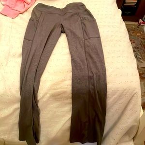 Grey yoga pants active